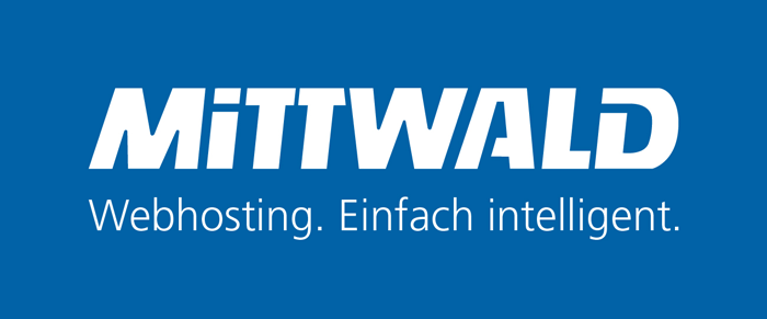 mittwald logo weiss auf blau wpfox.de